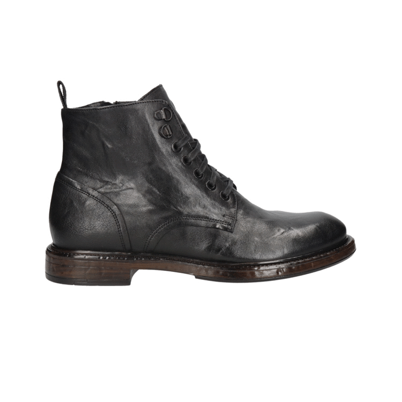 Oryginalne botki męskie nie ocieplane na grubszej podeszwie, wygodne trzewiki męskie, Konopka Shoes