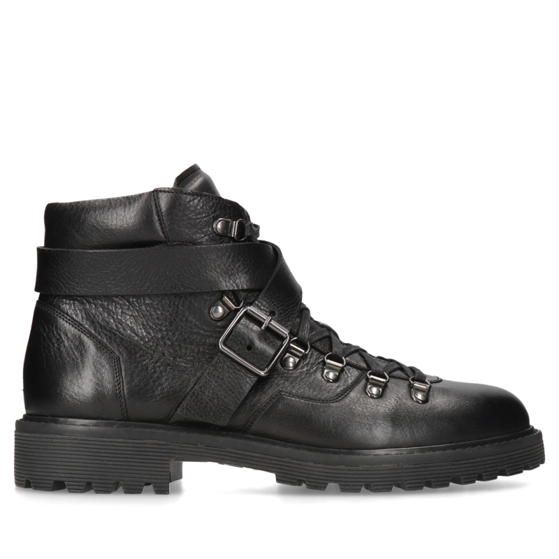 Czarne trzewiki Cesare, Conhpol - Polska produkcja, Trzewiki, CE6219-01, Konopka Shoes Czarne trzewiki Cesare, Conhpol - Polska produkcja, Trzewiki, CE6219-01, Konopka Shoes
