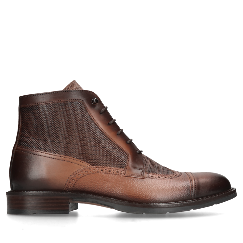 Brązowe trzewiki Marceli II, Conhpol - Polska produkcja, Trzewiki, CK6122-03, Konopka Shoes