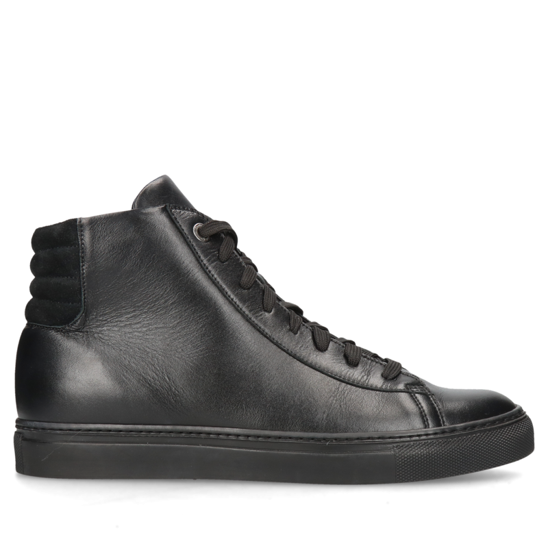 Czarne trzewiki podwyższające Xavier +6 cm, Conhpol Dynamic - Polska produkcja, Trzewiki, SH2591-01, Konopka Shoes