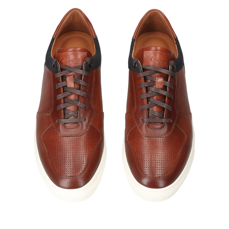 Brązowe sneakersy podwyższające Xavier +6 cm, Conhpol Dynamic - Polska produkcja, Sneakersy, SH2622-01, Konopka Shoes
