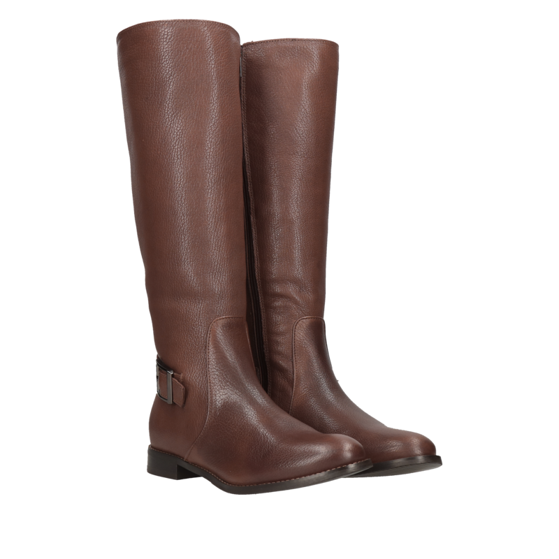 Brązowe kozaki Cornelie, Conhpol Bis - polska produkcja, Kozaki, BK5672-02, Konopka Shoes