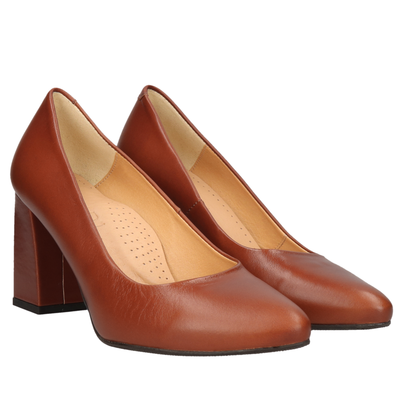 Brązowe czółenka Lindsay, Conhpol Relax - polska produkcja, Czółenka, RE2629-03, Konopka Shoes Brązowe czółenka Lindsay, Conhpol Relax - polska produkcja, Czółenka, RE2629-03, Konopka Shoes