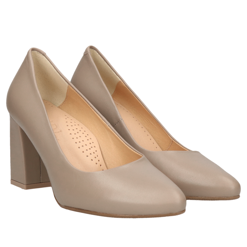 Beżowe czółenka Lindsay, Conhpol Relax - polska produkcja, Czółenka, RE2629-05, Konopka Shoes Beżowe czółenka Lindsay, Conhpol Relax - polska produkcja, Czółenka, RE2629-05, Konopka Shoes