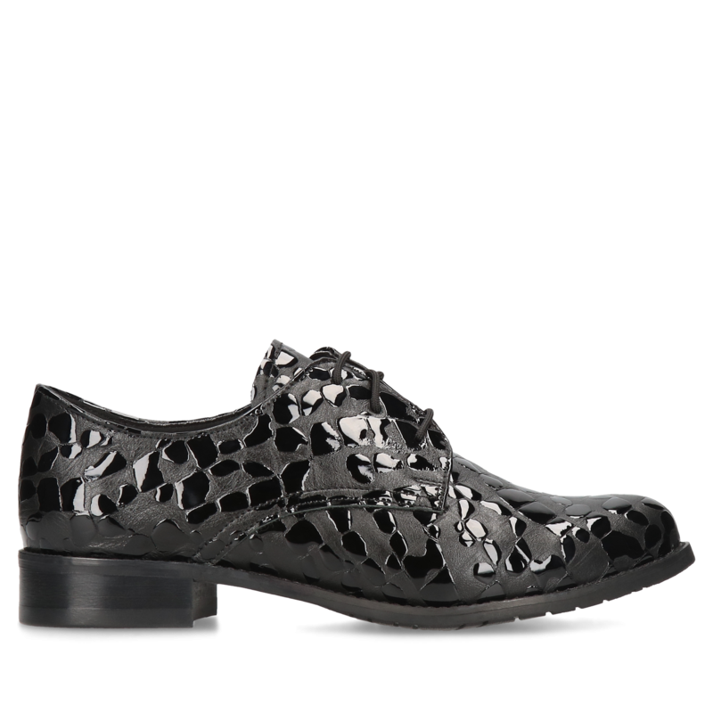 Czarne półbuty Emma, Conhpol Relax - polska produkcja, Półbuty, RE2648-01, Konopka Shoes Czarne półbuty Emma, Conhpol Relax - polska produkcja, Półbuty, RE2648-01, Konopka Shoes