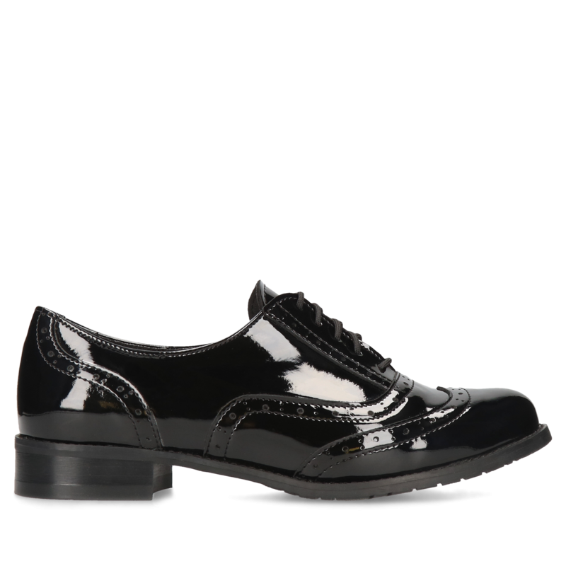 Czarne półbuty Emma, Conhpol Relax - polska produkcja, Półbuty, RE1808-03, Konopka Shoes Czarne półbuty Emma, Conhpol Relax - polska produkcja, Półbuty, RE1808-03, Konopka Shoes