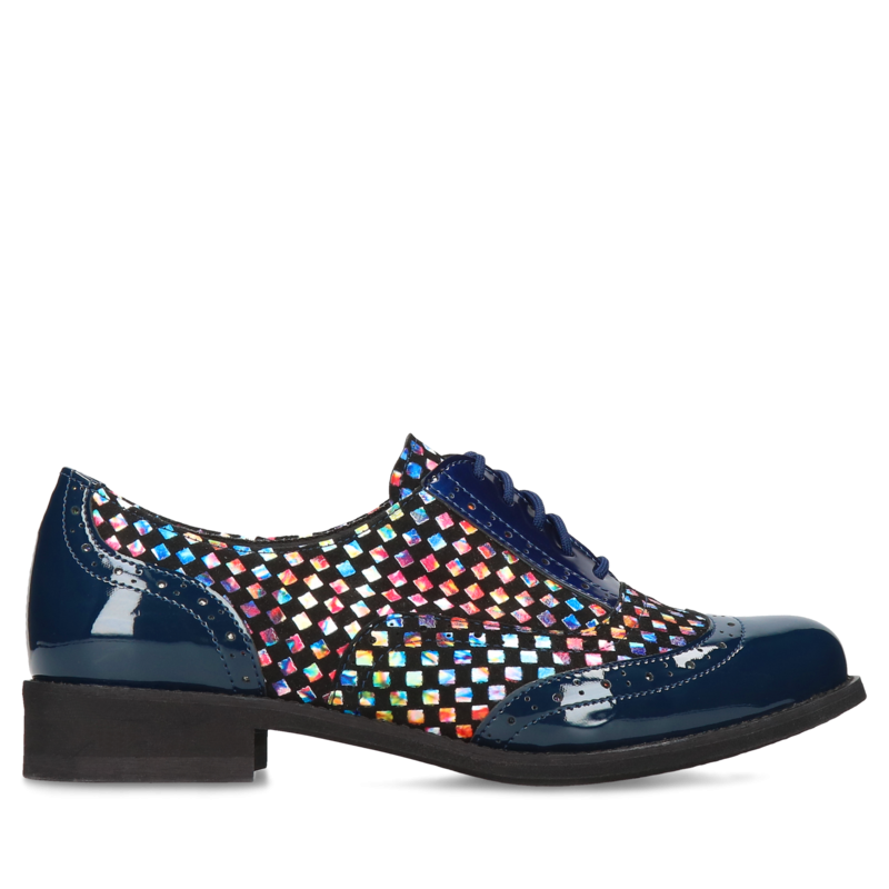 Granatowe półbuty Emma, Conhpol Relax - polska produkcja, Półbuty, RE1808-05, Konopka Shoes Granatowe półbuty Emma, Conhpol Relax - polska produkcja, Półbuty, RE1808-05, Konopka Shoes