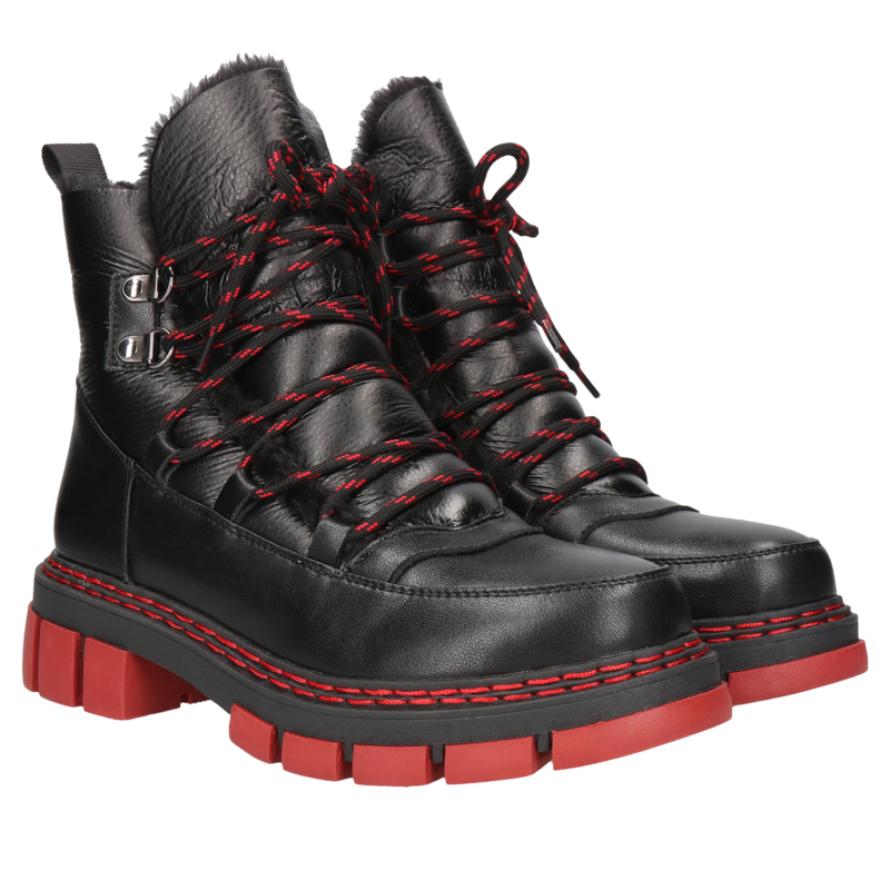 Czarne śniegowce Diana, Artiker, Konopka Shoes