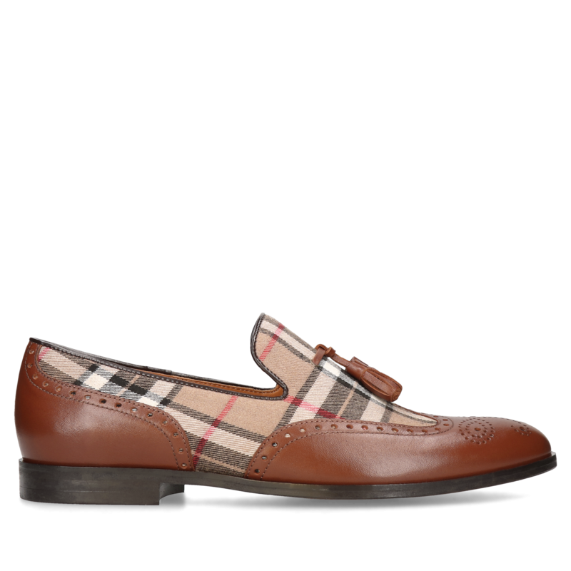 Brązowe casualowe, loafersy Hugo, Conhpol - polska produkcja, Mokasyny i loafersy, CE6265-02, Konopka Shoes