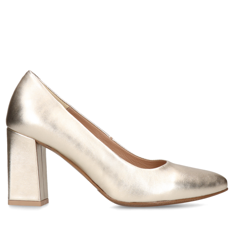 Złote czółenka Lindsay, Conhpol Relax - polska produkcja, Czółenka, RE2629-06, Konopka Shoes Złote czółenka Lindsay, Conhpol Relax - polska produkcja, Czółenka, RE2629-06, Konopka Shoes