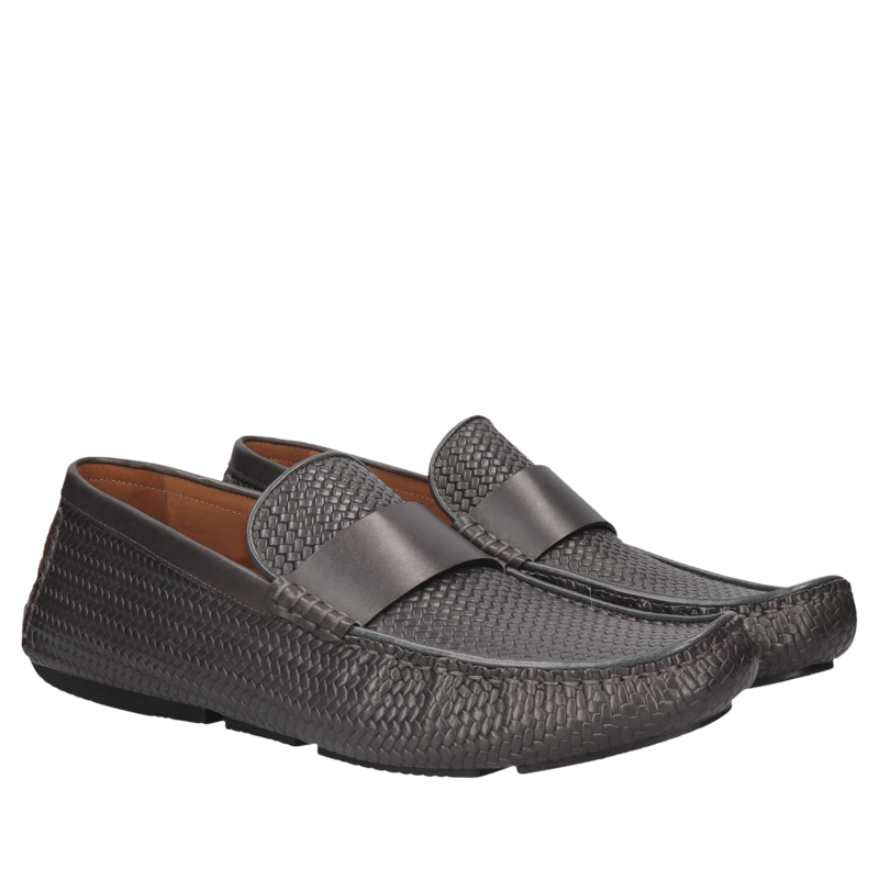 Szare mokasyny Julian, Conhpol - polska produkcja, CE6227-13, Mokasyny i Loafersy, Konopka Shoes