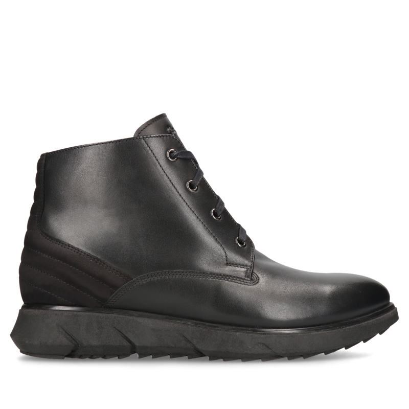 Czarne trzewiki Ludwik, Conhpol Dynamic - polska produkcja, Trzewiki,  SK2644-04, Konopka Shoes