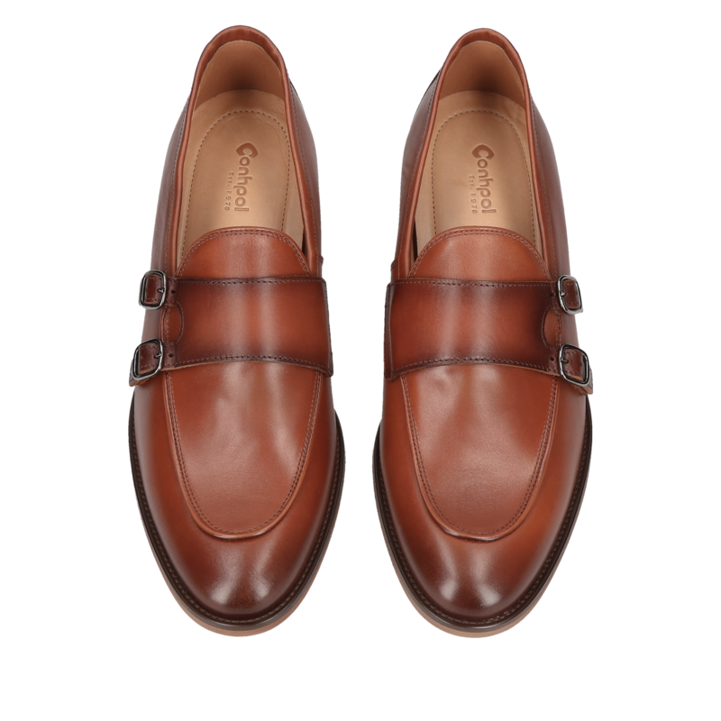 Brązowe buty podwyższające Luis +7 cm, Conhpol - Polski producent, Loafersy podwyższajace, CH6296-01, Konopka Shoes