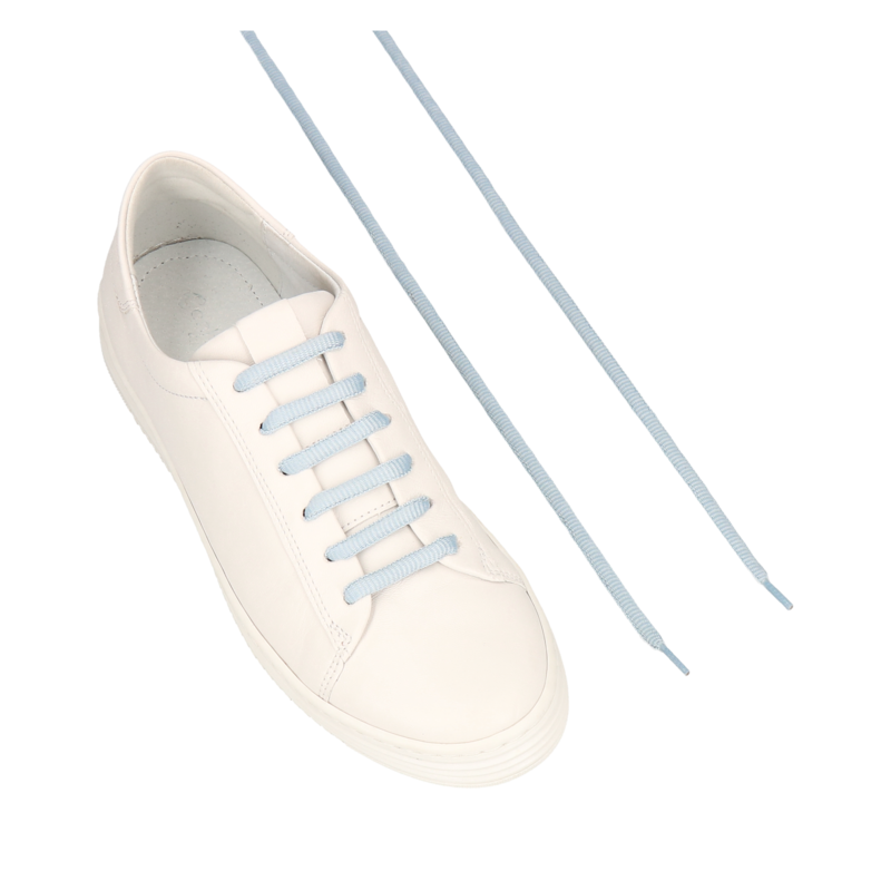 Sznurowadła niebieskie płaskie bawełniane baby blue, DO0098-01, Konopka Shoes Sznurowadła niebieskie płaskie bawełniane baby blue, DO0098-01, Konopka Shoes