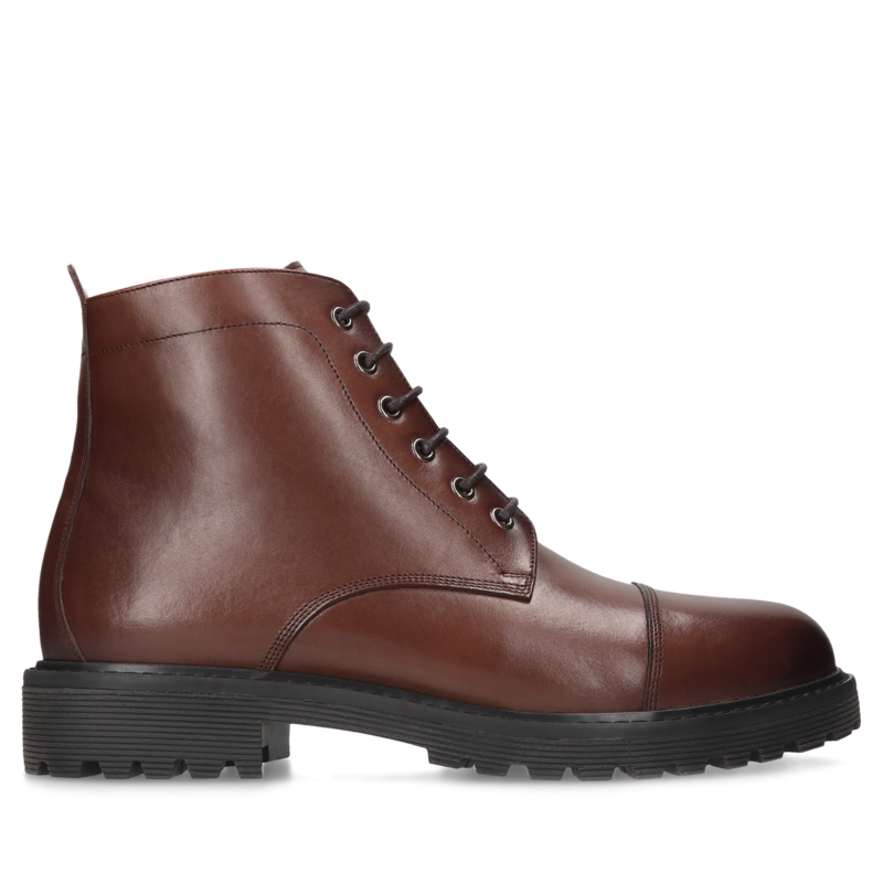 Brązowe trzewiki Cesare, Conhpol - Polska produkcja, Trzewiki, CK6303-01, Konopka Shoes