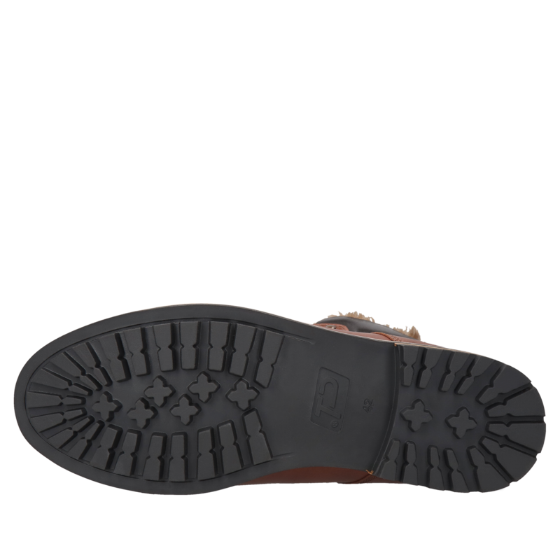 Męskie trzewiki zimowe z naturalnym futrem z barana, wygodne i ciepłe, Conhpol, Konopka Shoes