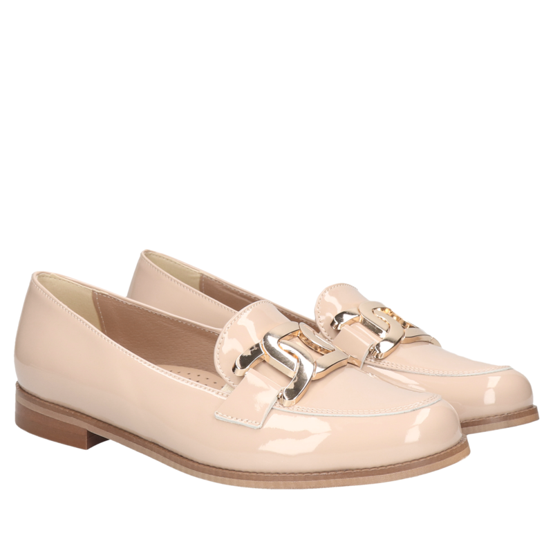 Beżowe loafersy Julia, Conhpol Relax - polska produkcja, Mokasyny i loafersy, RE2720-01, Konopka Shoes Beżowe loafersy Julia, Conhpol Relax - polska produkcja, Mokasyny i loafersy, RE2720-01, Konopka Shoes