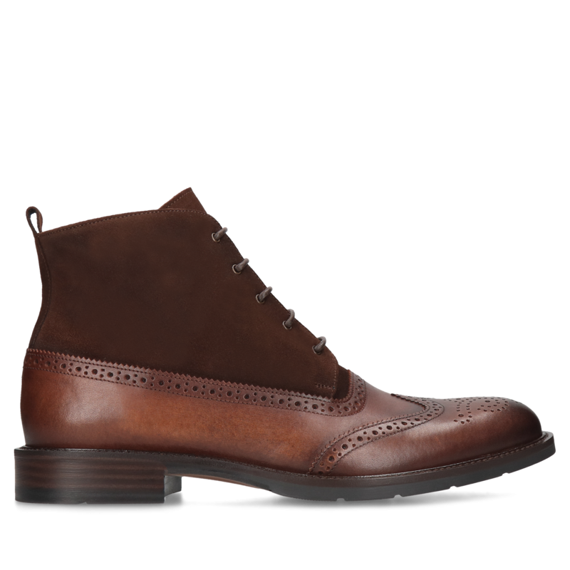 Brązowe trzewiki Marceli II, Conhpol - Polska produkcja, Trzewiki, CE6309-02, Konopka Shoes