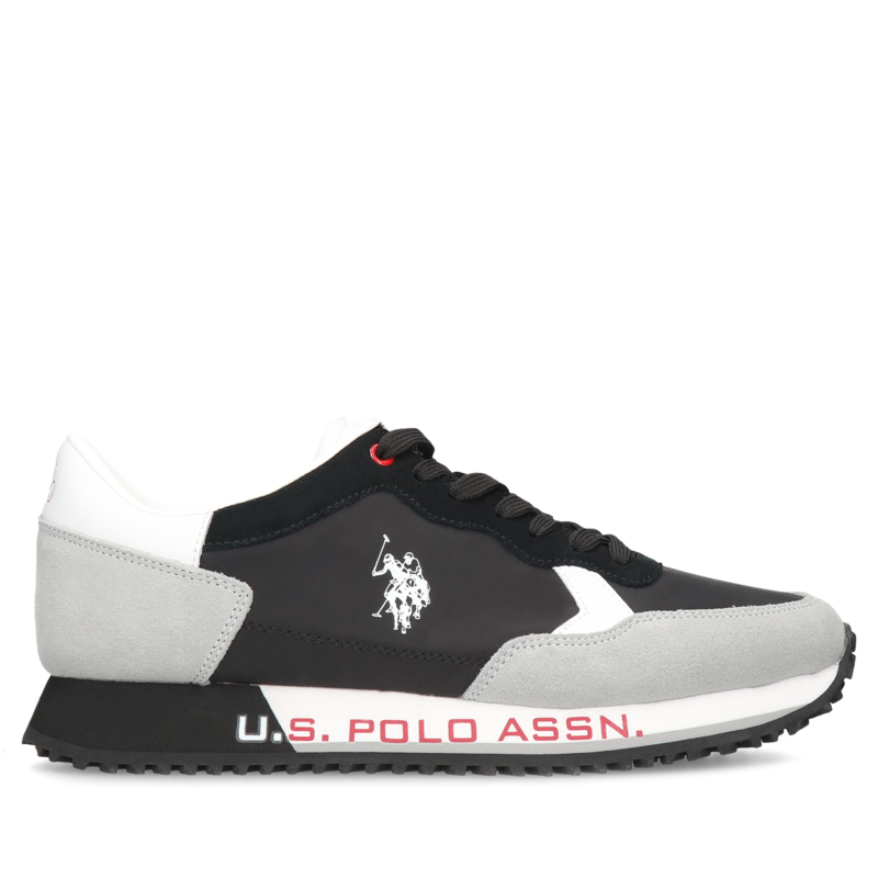 Czarno-szare sneakersy U.S. Polo Assn., U.S. Polo Assn., Konopka Shoes