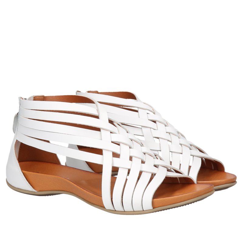 Białe sandały Zyta, Conhpol Relax, Konopka Shoes