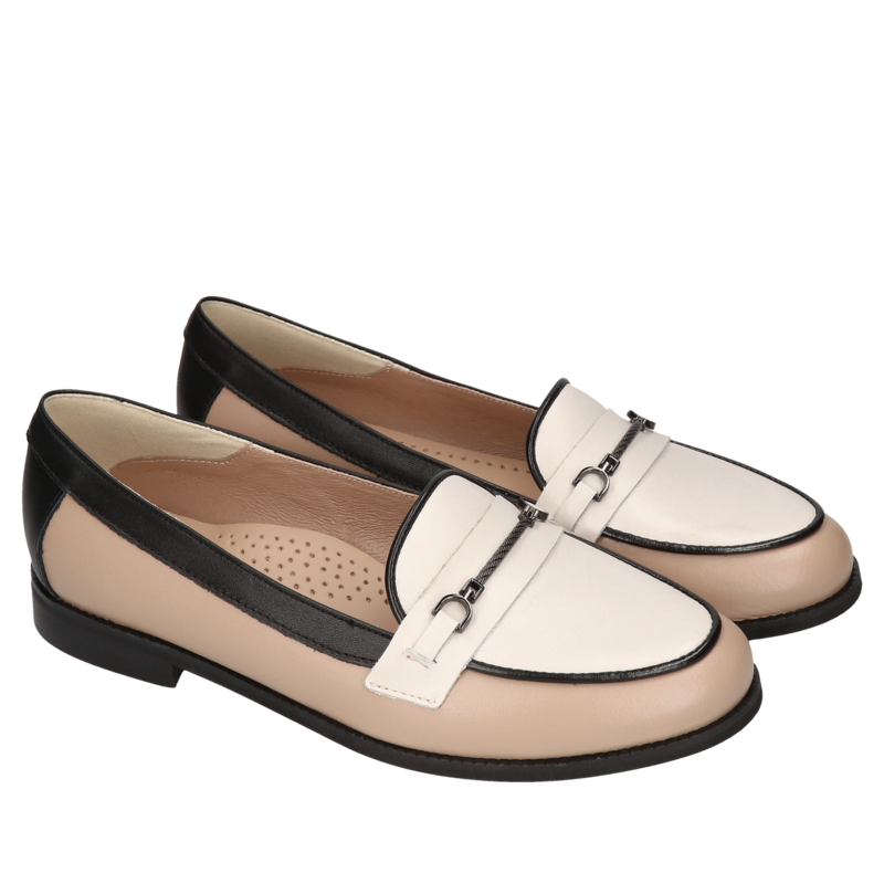 Zjawiskowe loafersy damskie z profilowaną wkładką, idealne do pracy