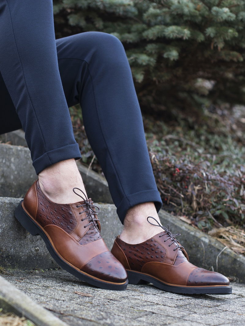 Brązowe półbuty Philipp, Conhpol Dynamic, Konopka Shoes Brązowe półbuty Philipp, Conhpol Dynamic, Konopka Shoes