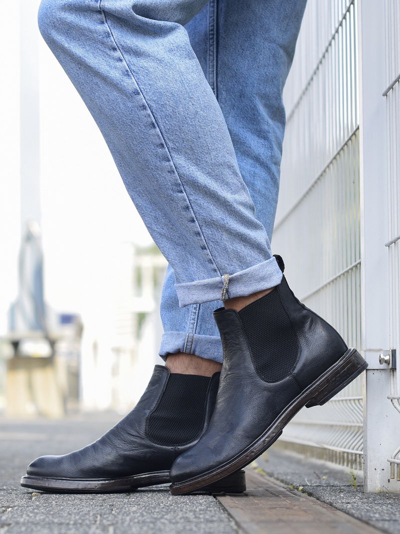 Czarne sztyblety Davide, Conhpol, Konopka Shoes Czarne sztyblety Davide, Conhpol, Konopka Shoes