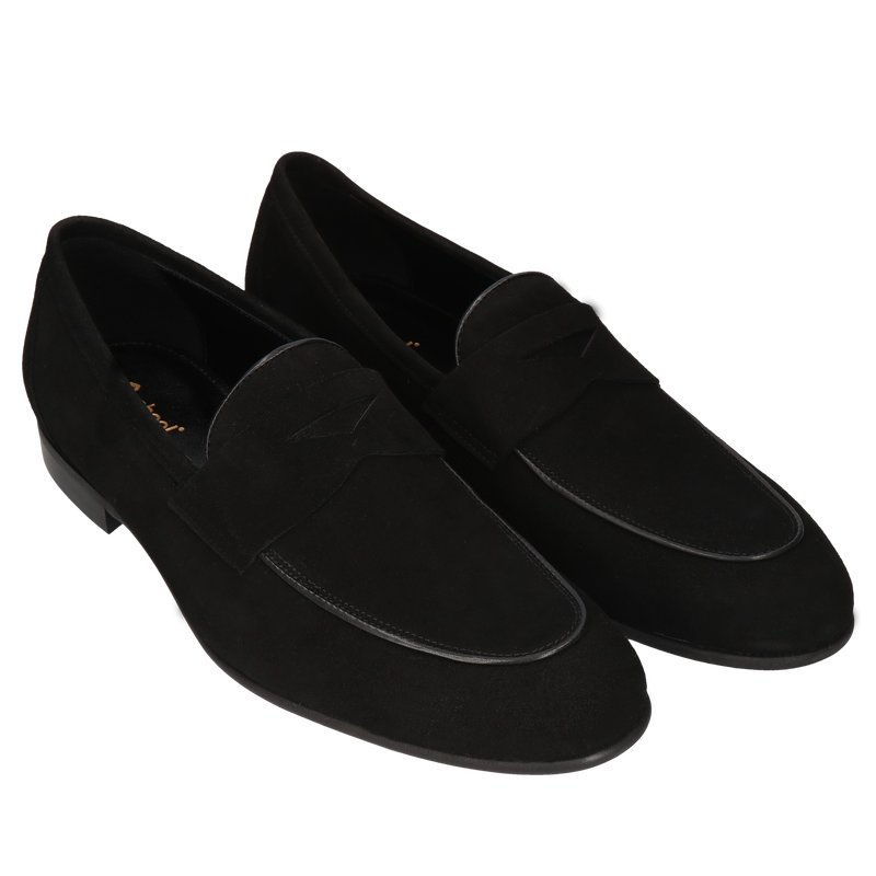 Czarne, casualowe loafersy Hugo, Conhpol - polska produkcja, CE6095-03, Mokasyny i loafersy, Konopka Shoes