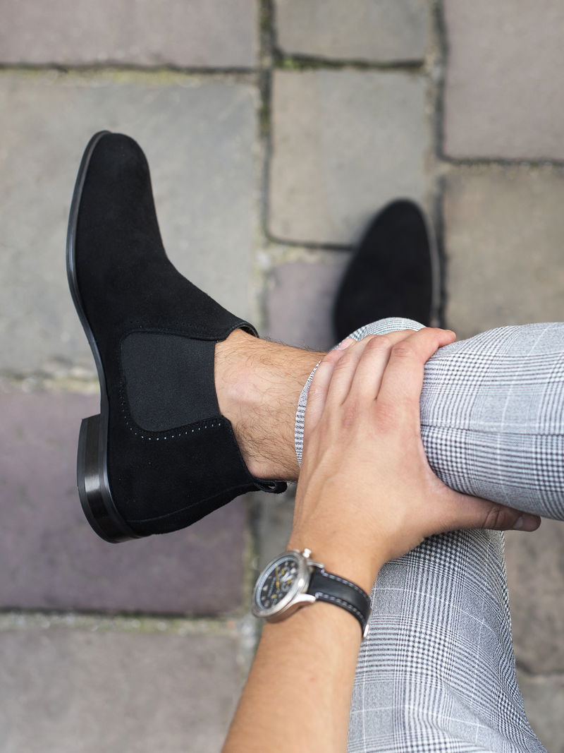 Czarne sztyblety Karl II, Conhpol, Konopka Shoes Czarne sztyblety Karl II, Conhpol, Konopka Shoes