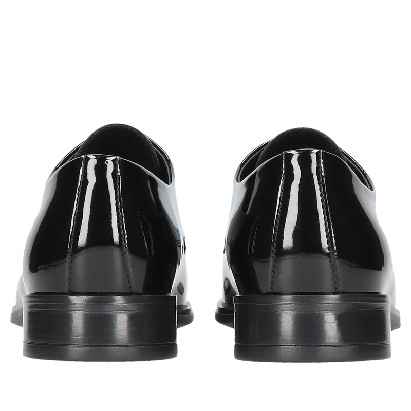 Czarne buty komunijne Karol, Conhpol, Buty komunijne dla chłopca, CE6205-04, Konopka Shoes