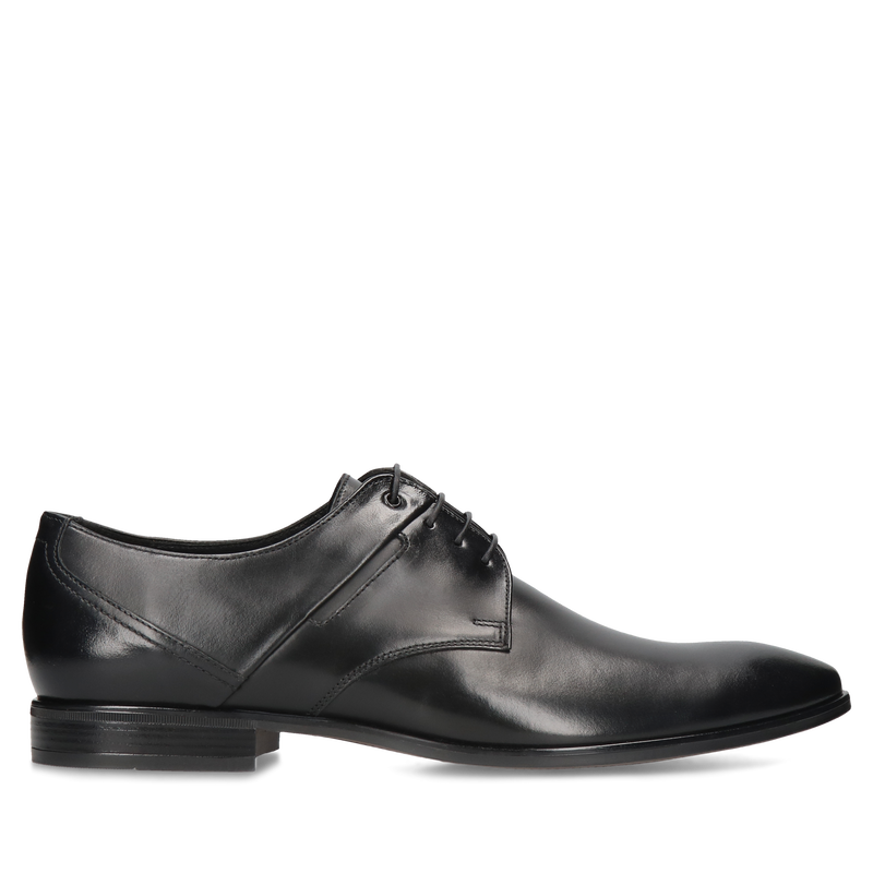 Czarne derby Jacob, Conhpol - polska produkcja, CE6191-02, Derby, Konopka Shoes