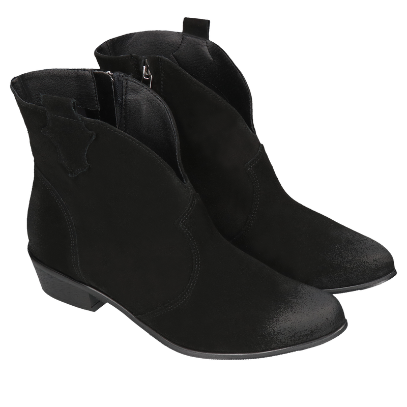 Botki skórzane damskie wyprzedaż, klasyczne buty na co dzień