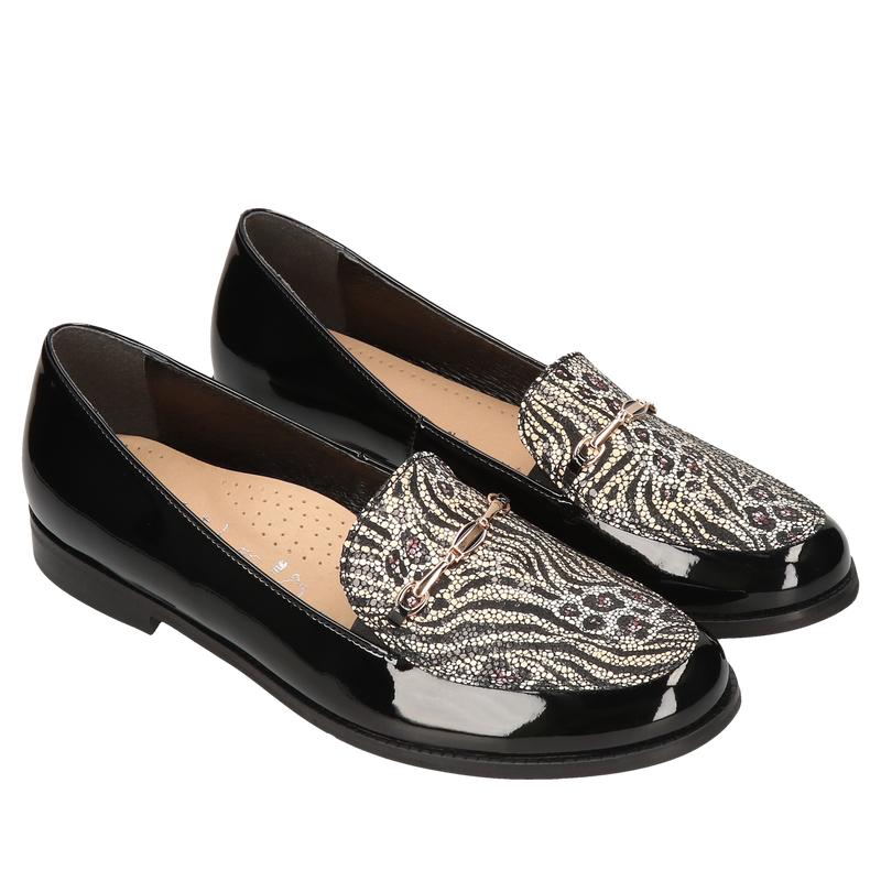 Czarne loafersy Julia, Conhpol Relax, Konopka Shoes