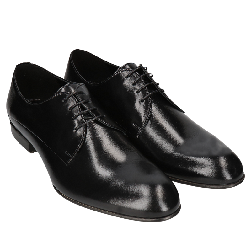 Czarne derby William, Conhpol, Konopka Shoes