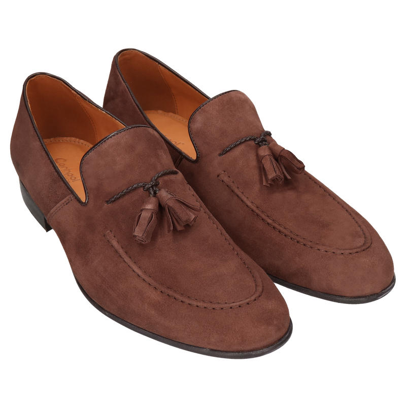 Brązowe, casualowe Loafersy Hugo, Conhpol - polska produkcja, CE5511-06, Mokasyny i loafersy, Konopka Shoes