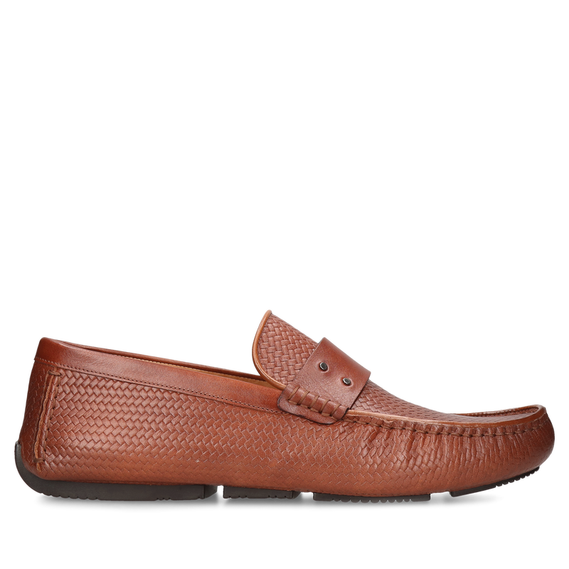 Brązowe mokasyny Vincenzo, Conhpol - polska produkcja, CE6339-01, Mokasyny i loafersy, Konopka Shoes