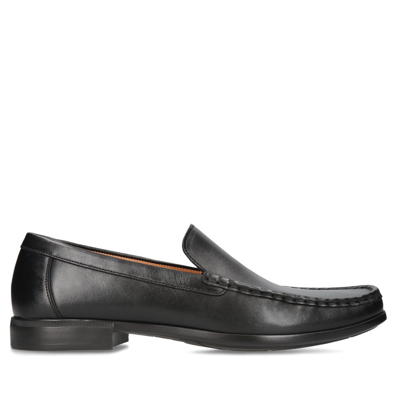 Czarne mokasyny Adriano, Conhpol - polska produkcja, CE6341-01, Mokasyny i Loafersy, Konopka Shoes