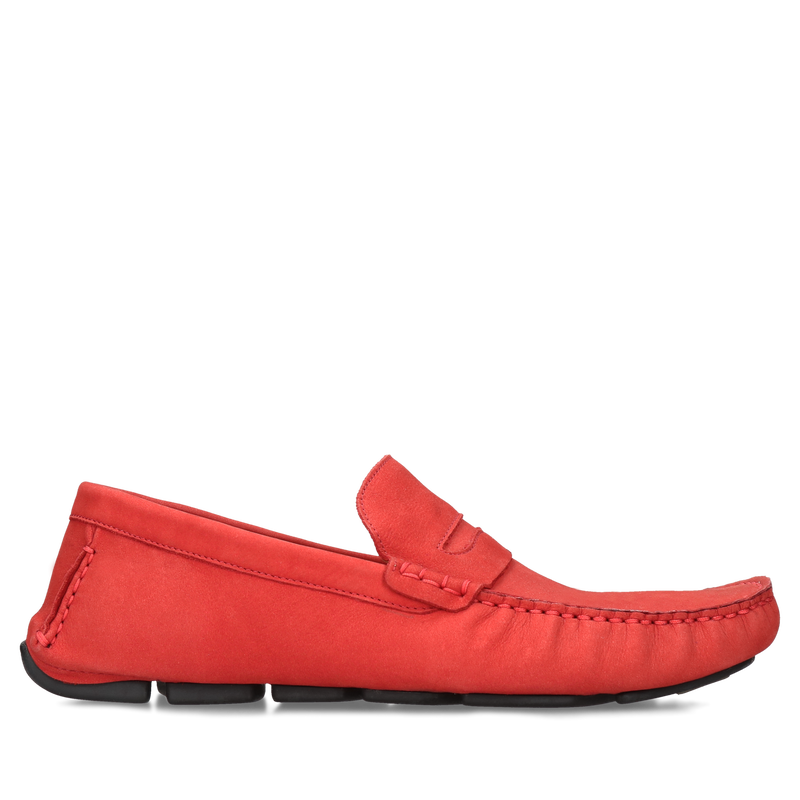 Czerwone mokasyny Alvaro, Conhpol Dynamic - polska produkcja, Loafersy i mokasyny, SD0194-08, Konopka Shoes Czerwone mokasyny Alvaro, Conhpol Dynamic - polska produkcja, Loafersy i mokasyny, SD0194-08, Konopka Shoes