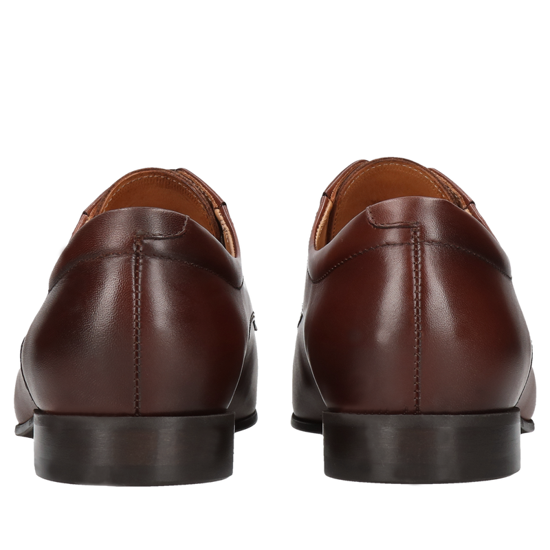 Eleganckie buty męskie na szeroką stopę, wysokie podbicie