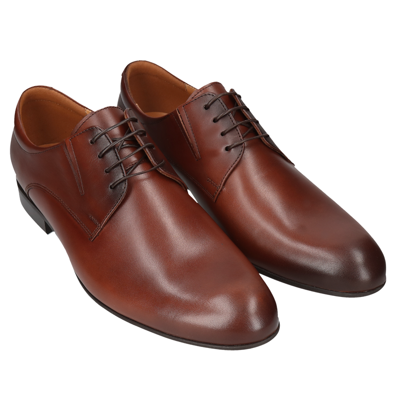 Eleganckie buty męskie na szeroką stopę, wysokie podbicie