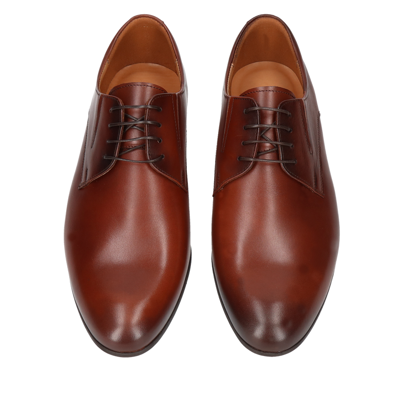 Eleganckie buty męskie na szeroką stopę, wysokie podbicie