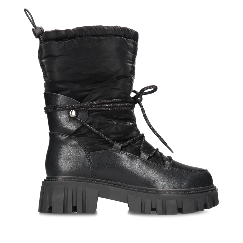 Czarne śniegowce Brooke, Botki, HK0138-01, Konopka Shoes