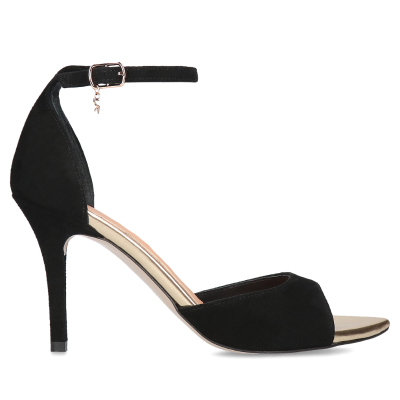 Czarne sandały Lauren, Visconi, Sandały, VS0002-01, Konopka Shoes