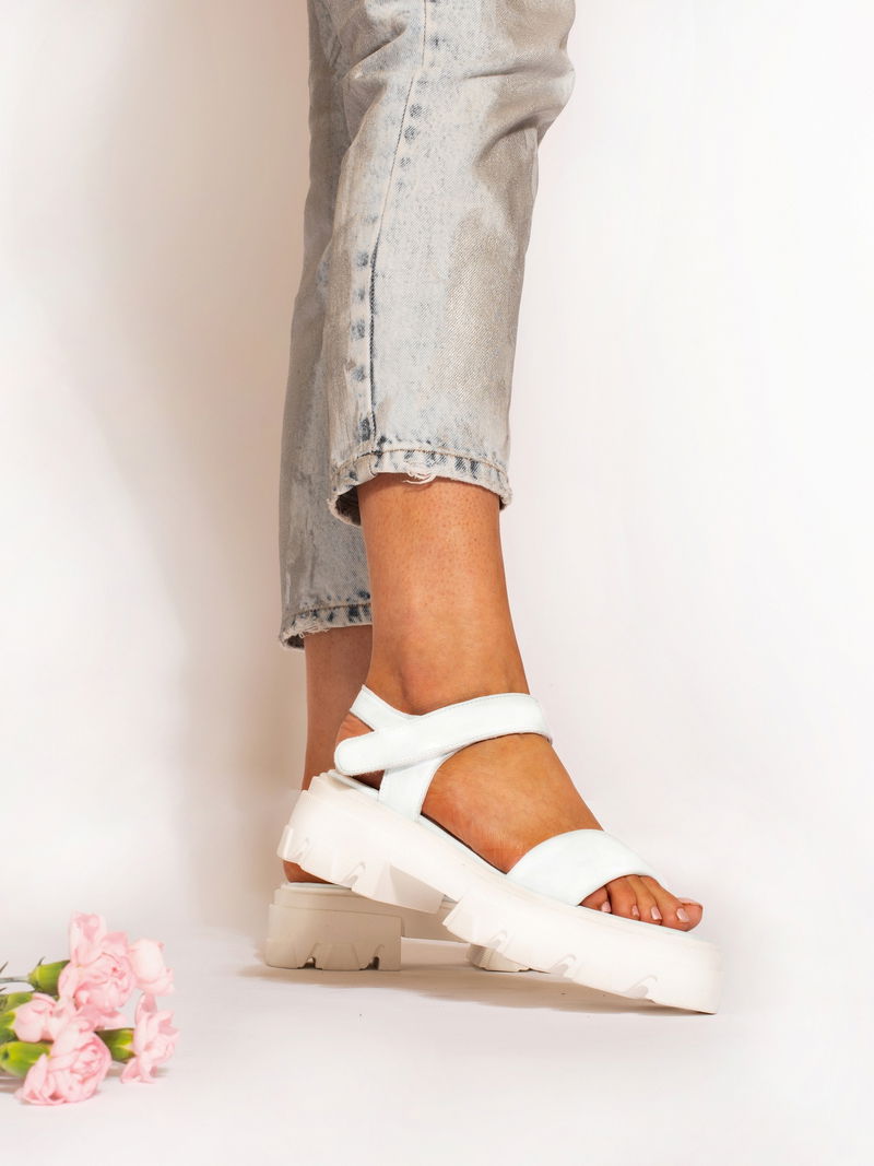 Białe Sandały Ruth, Conhpol Bis - polska produkcja, Sandały, BI5747-02, Konopka Shoes Białe Sandały Ruth, Conhpol Bis - polska produkcja, Sandały, BI5747-02, Konopka Shoes