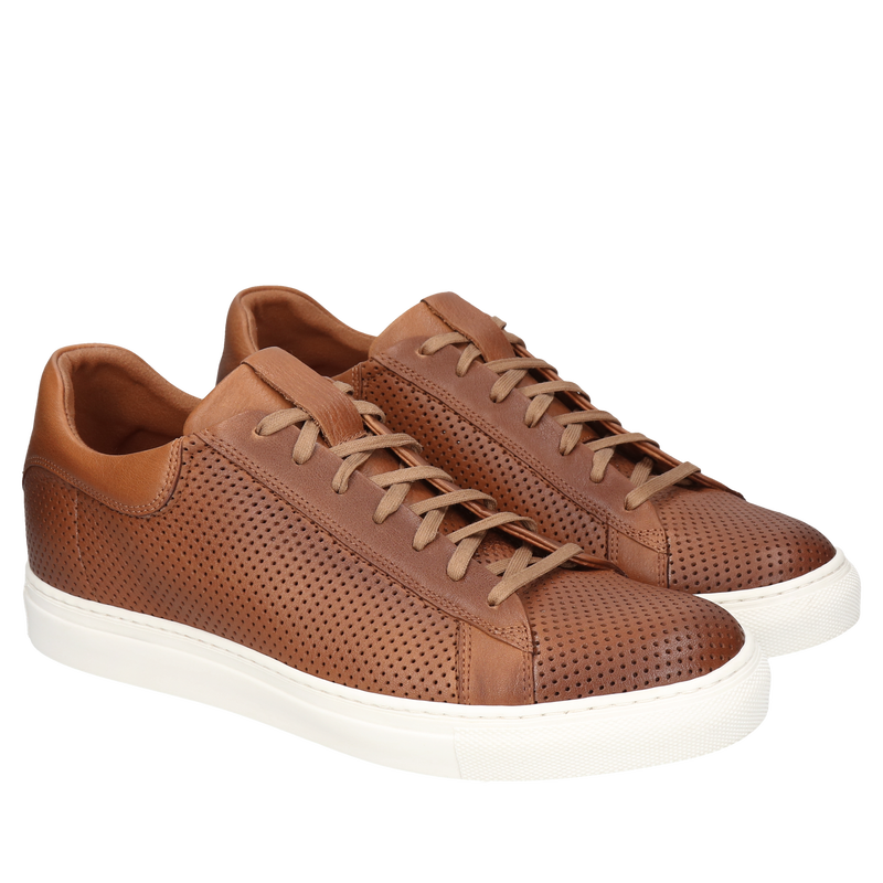 Brązowe sneakersy podwyższające Xavier + 6 cm, Conhpol Dynamic, Konopka Shoes