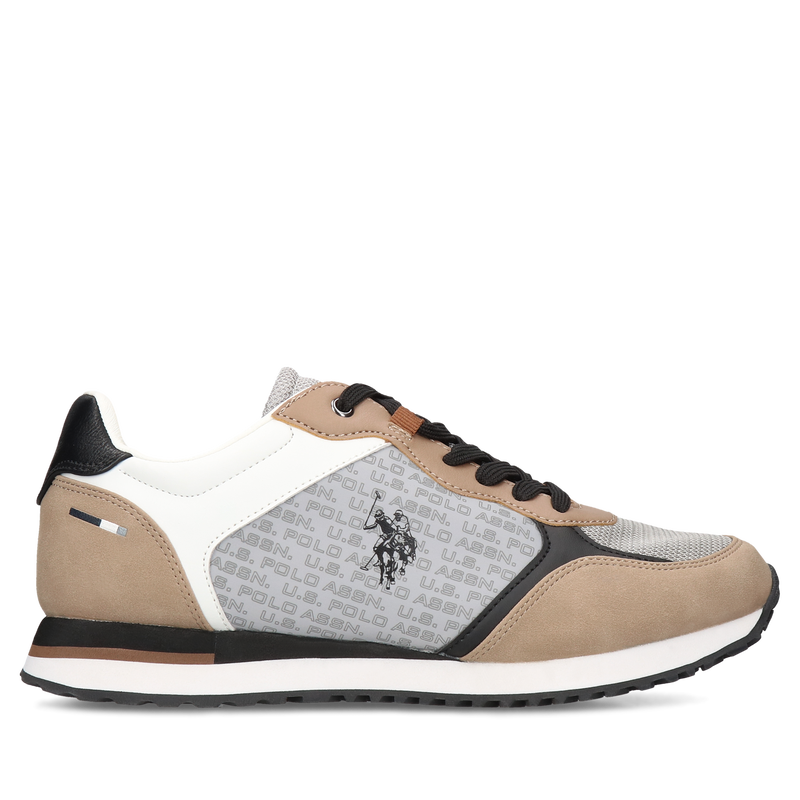 Brązowe sneakersy U.S. Polo Assn, U.S. Polo Assn., Sneakersy, US0066-02, Konopka Shoes