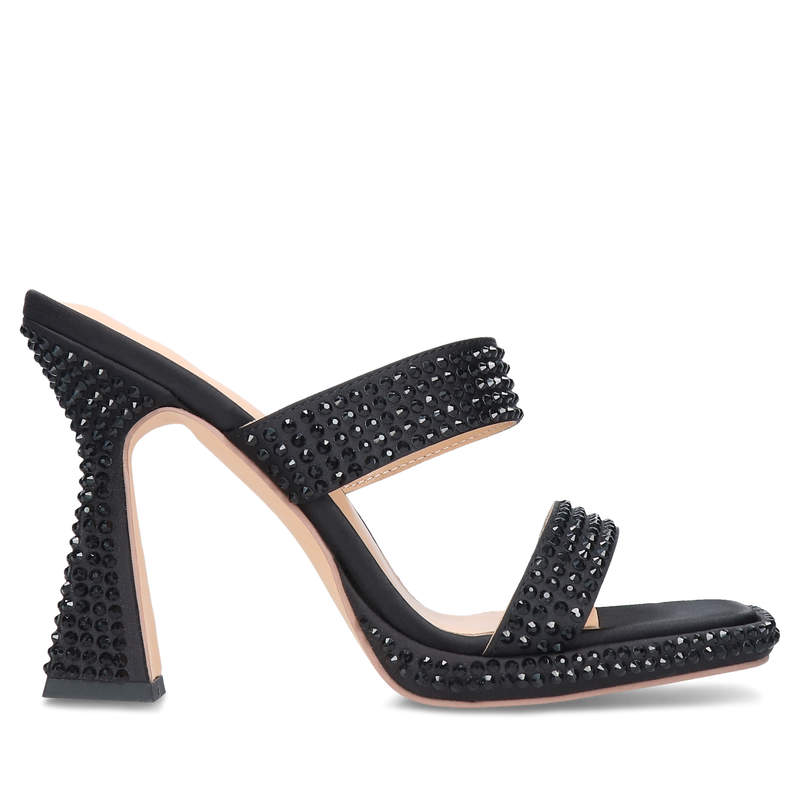 Czarne klapki Aina, Alma en Pena, Klapki, AM0005-01, Konopka Shoes Czarne klapki Aina, Alma en Pena, Klapki, AM0005-01, Konopka Shoes