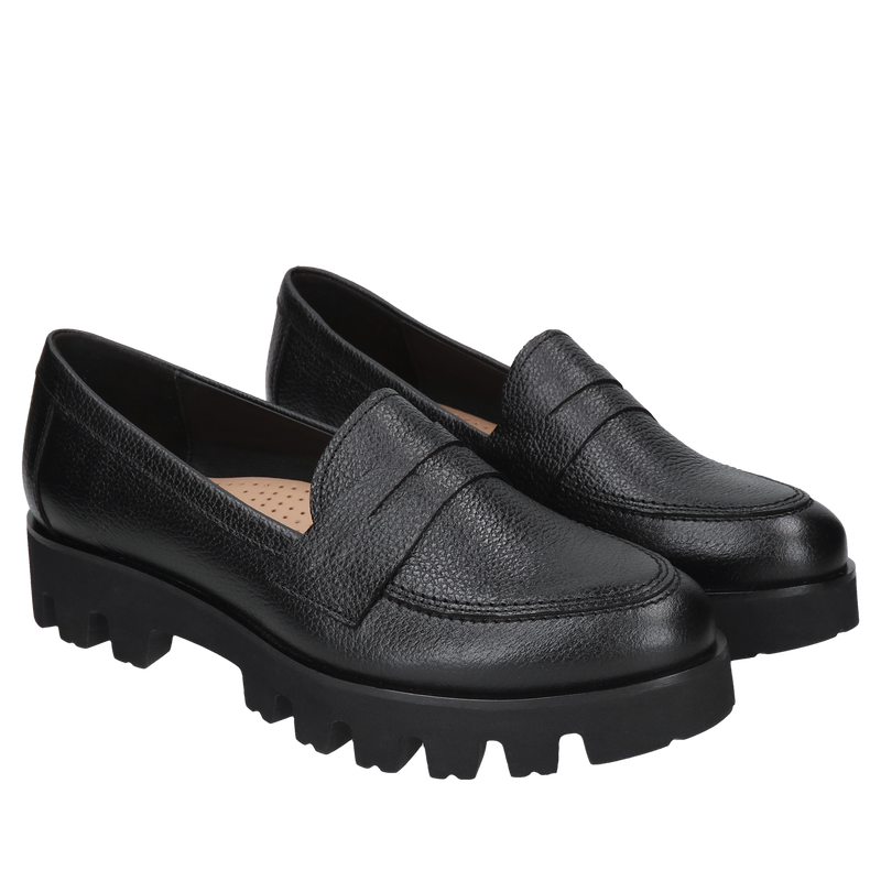 Modne skórzane buty w kolorze czarnym - idealne na każdą okazję