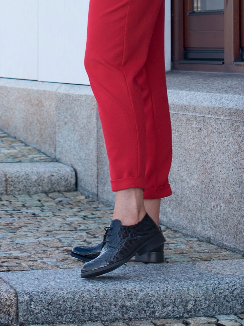 Czarne półbuty Emma, Conhpol Relax - polska produkcja, Półbuty, RE2648-01, Konopka Shoes Czarne półbuty Emma, Conhpol Relax - polska produkcja, Półbuty, RE2648-01, Konopka Shoes