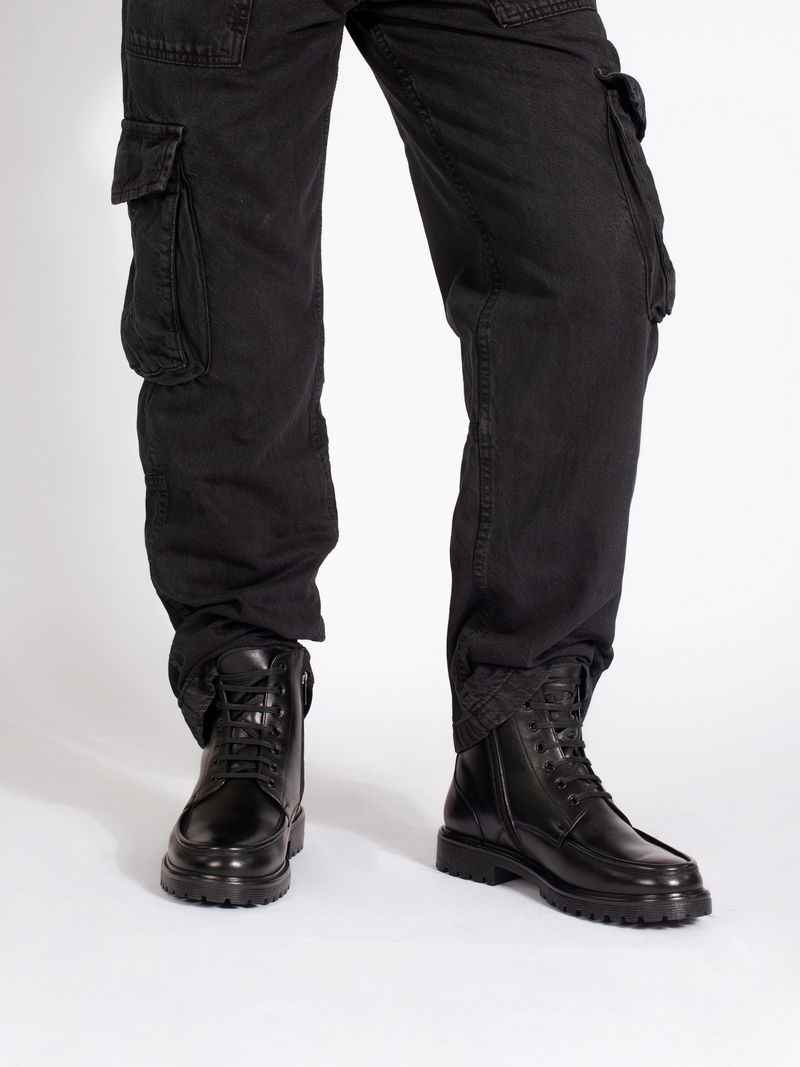 Męskie, czarne trzewiki zimowe Cesare z licowej skóry naturalnej, Conhpol - polska produkcja, CK6363-02, Trzewiki, Konopka Shoes Męskie, czarne trzewiki zimowe Cesare z licowej skóry naturalnej, Conhpol - polska produkcja, CK6363-02, Trzewiki, Konopka Shoes